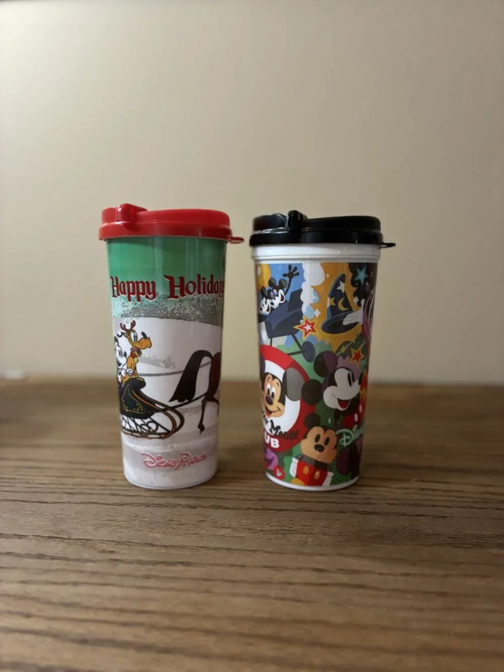 Walt Disney World Resort Reusable Refillable 16oz Mug; Lot of 6; Assorted